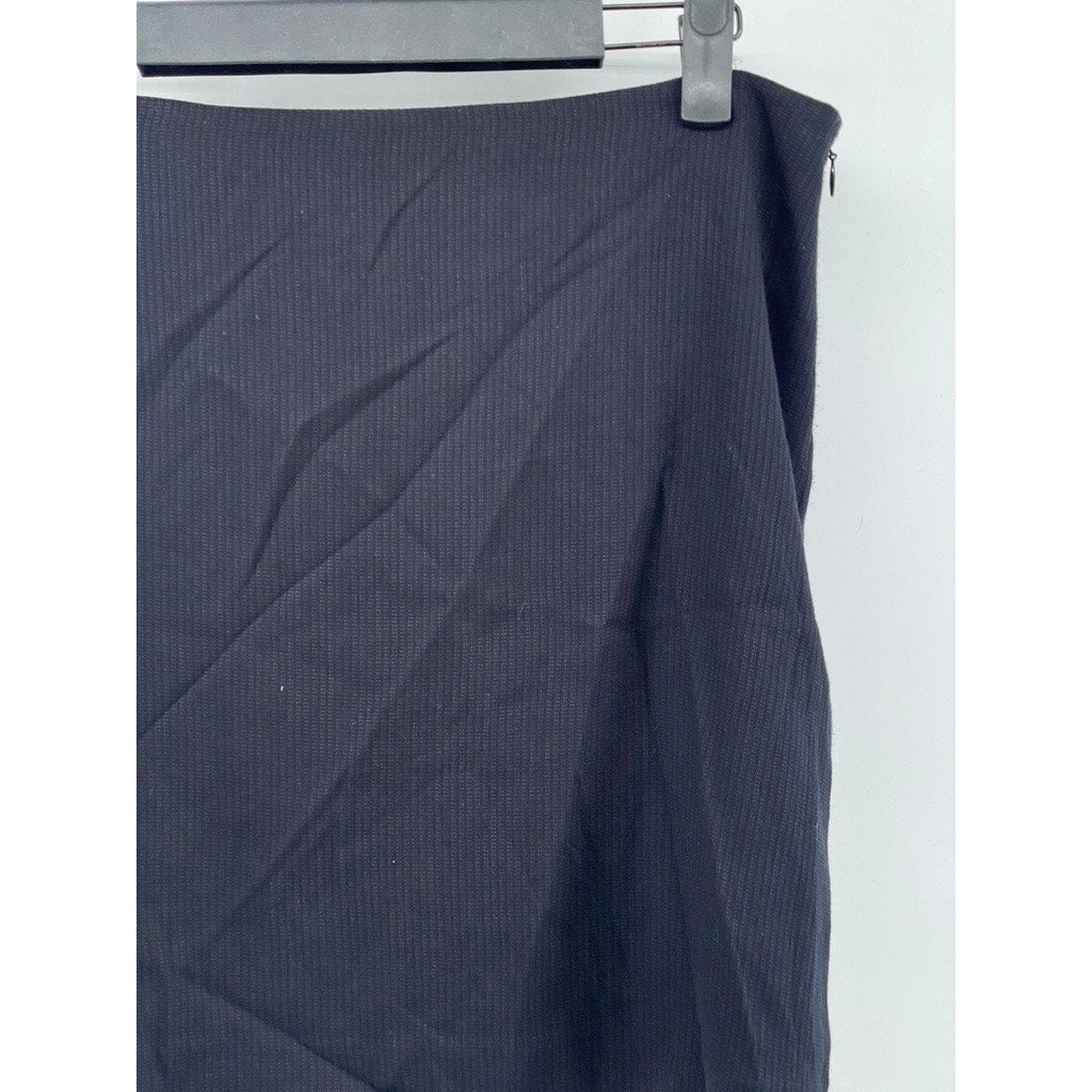 TREASURE & BOND Women's Navy Straight Mini Skirt SZ 10