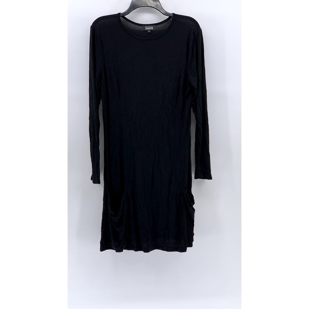 GABRIEL CETREZ Women's Black Long Sleeve Crewneck Midi Dress SZ XXL