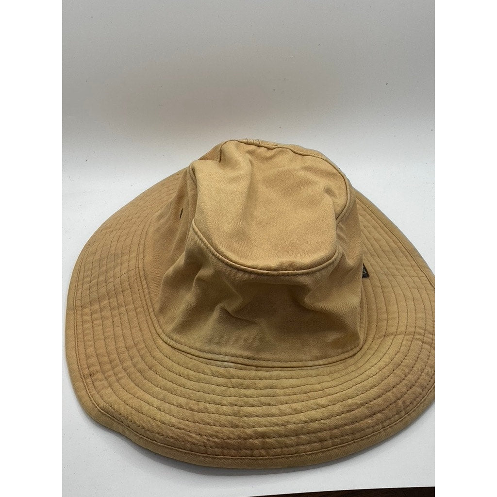 OBEY Men’s Tan Canvas Vintage Casual Neck-Tie Bucket Hat SZ OS