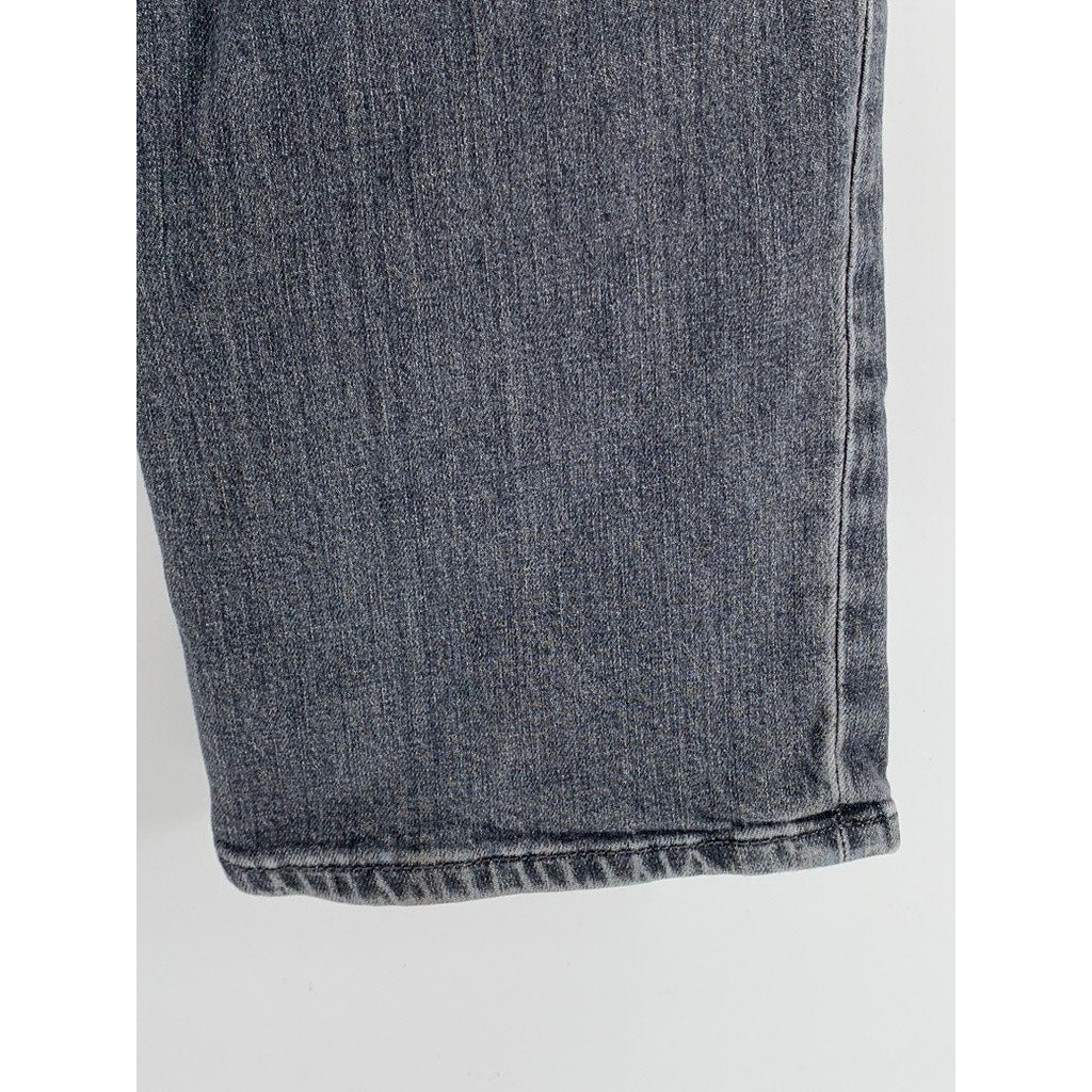 UNIVERSAL THREAD Women's Gray Vintage Straight Distressed Jeans SZ 12 / 31R