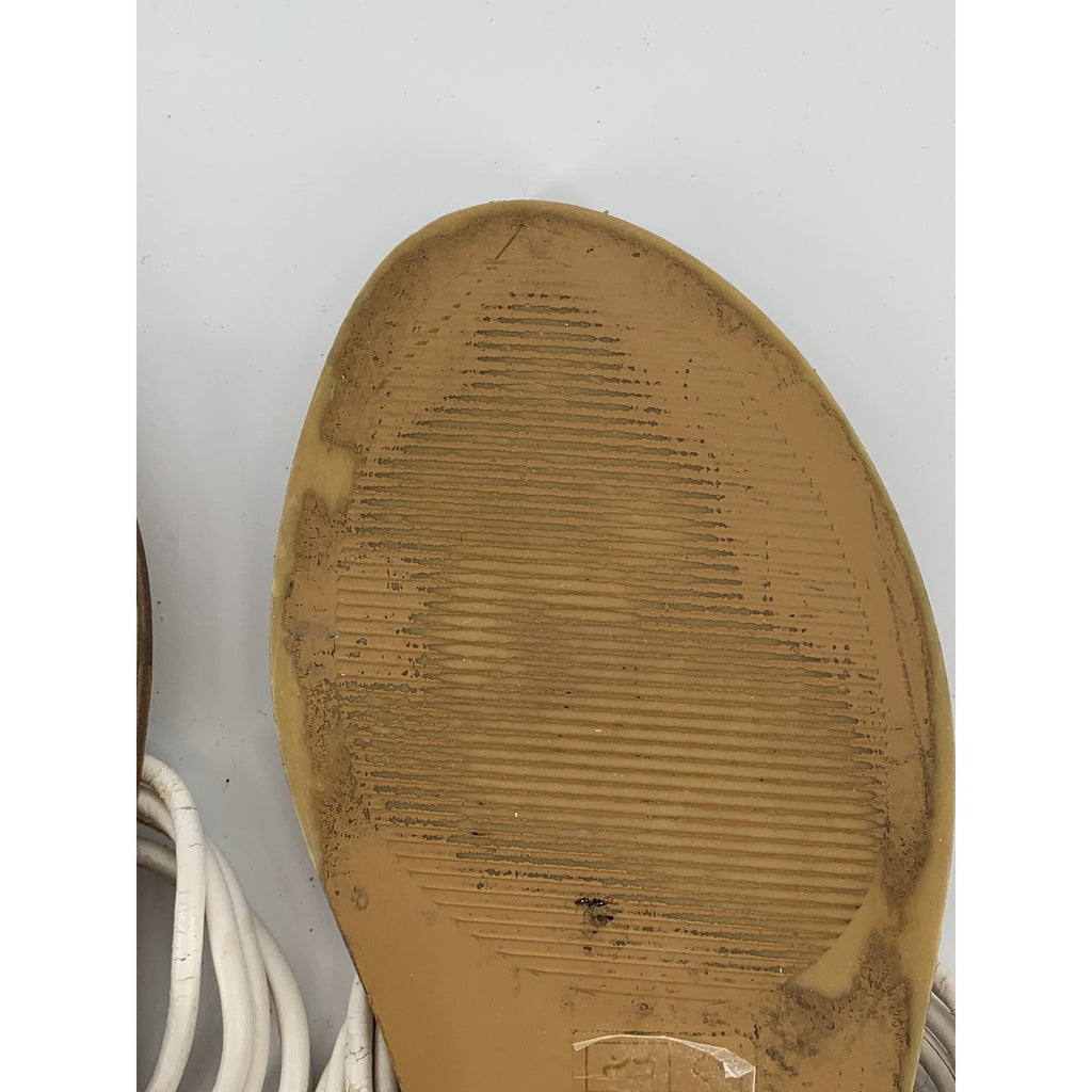 ALDO Women's White Slip-On Thong Sandals SZ 7.5