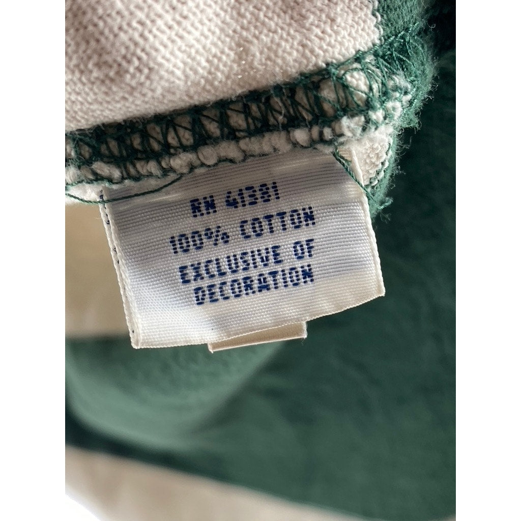 POLO RALPH LAUREN Men's Green-White Striped Custom Fit Rugby Polo Shirt SZ XL