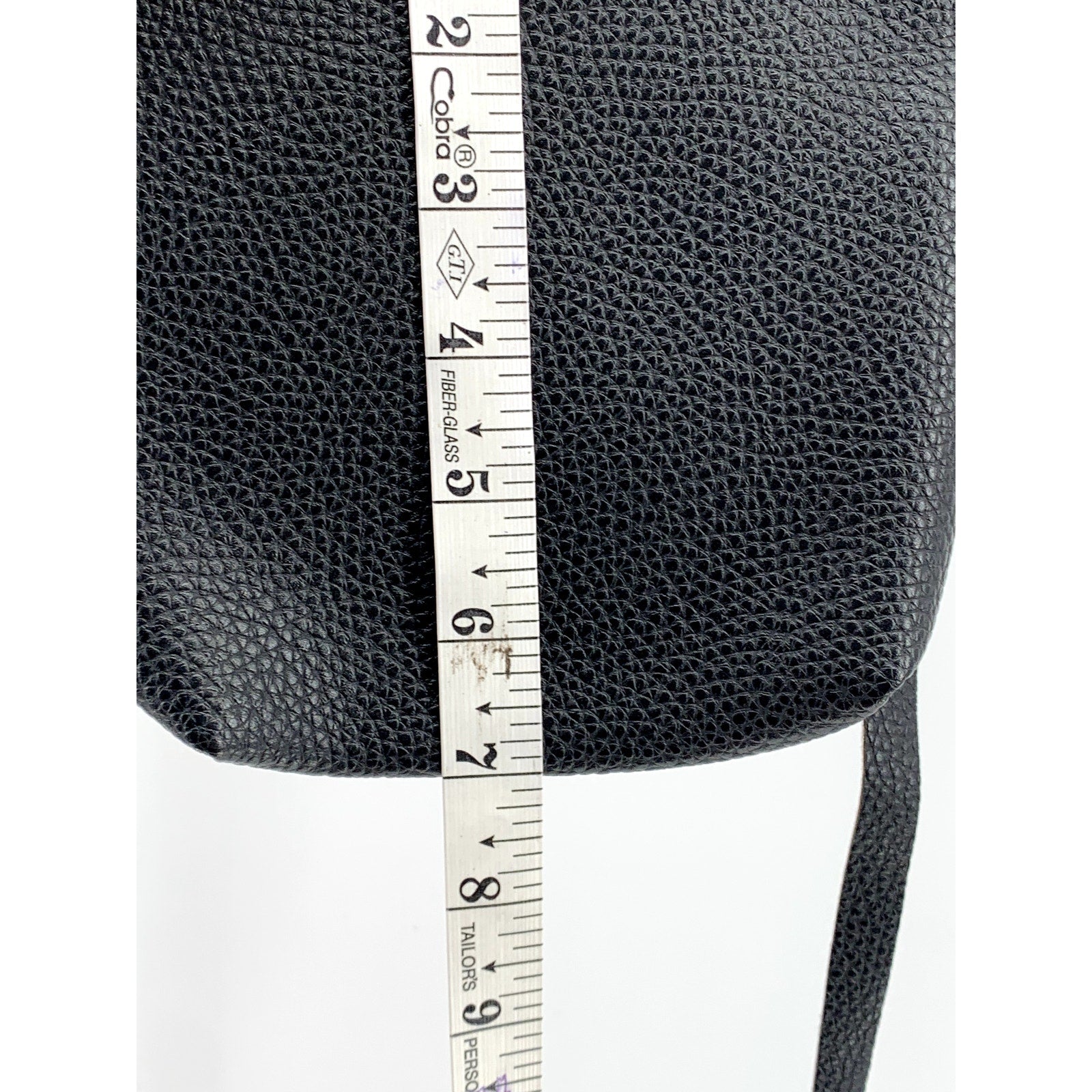 UNBRANDED Women's Black Faux Leather Small Crossbody Bag