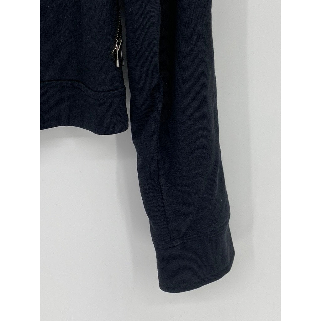 ARITZIA TNA SUNDAY BEST Women’s Black Asymmetrical Zip-Up Biker Moto Jacket SZ 4