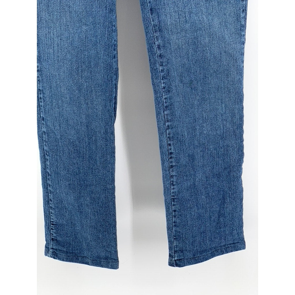 LEE Women's Medium Wash Classic Fit Straight Leg Jeans SZ 8