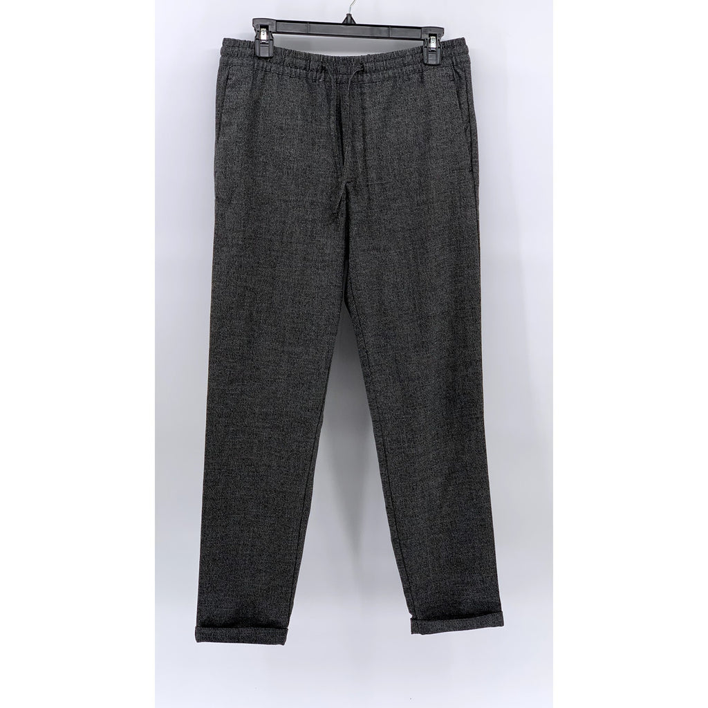 H&M Men's Charcoal Textured Slim-Fit Cuffed Jogger Pants SZ S