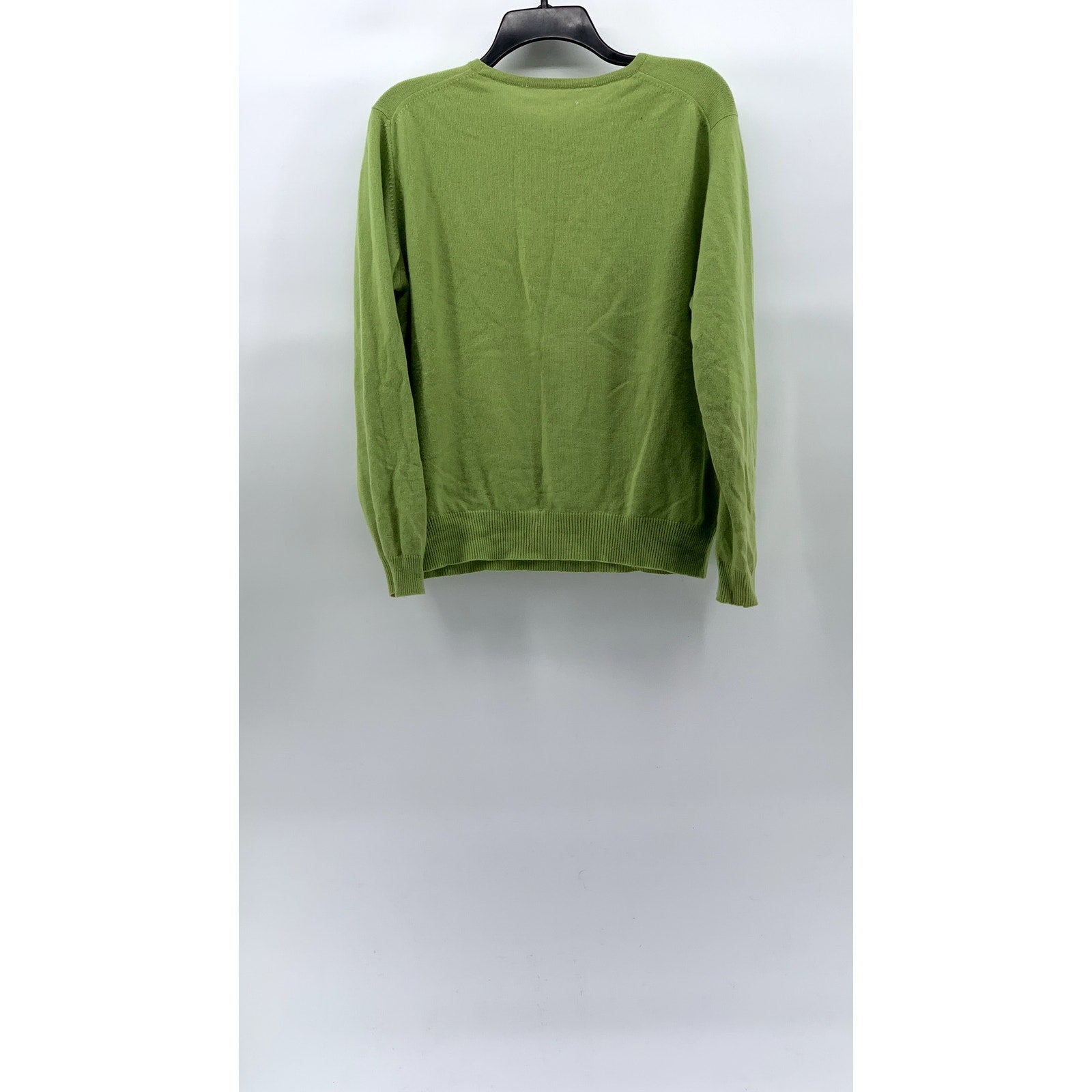 UNBRANDED Men’s Green Knit Crewneck Long Sleeve Sweater SZ M