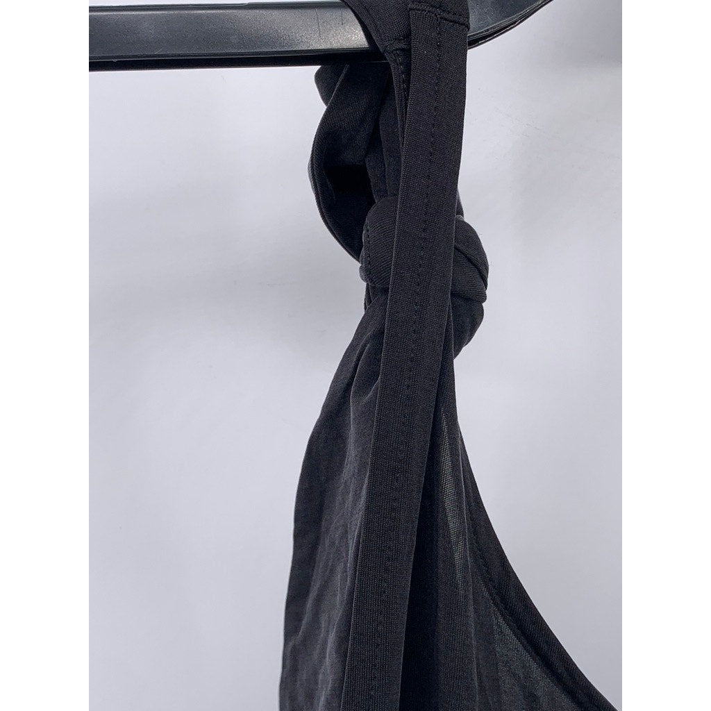 & OTHER STORIES Women's Black Tie Knot Sleeve Jumpsuit US 4