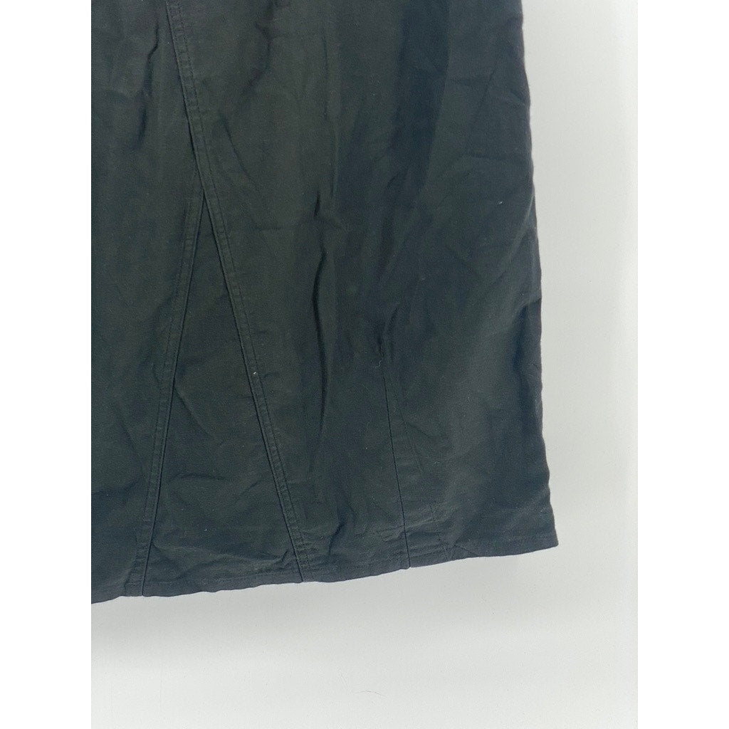 NEEDLES Women's Black Drawstring A-Line Casual Maxi Skirt SZ 1(US L)