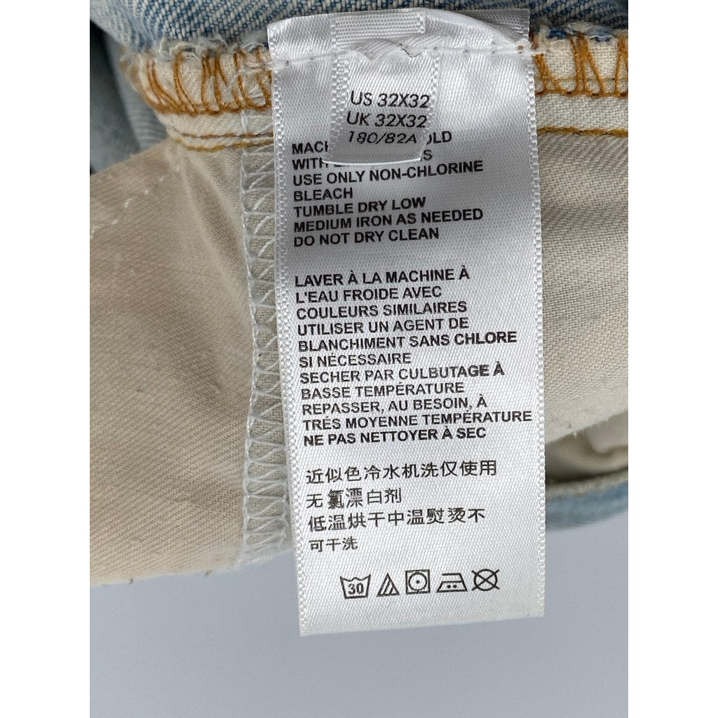 BDG URBAN OUTFITTERS Men's Light Wash Blue Dad Slim Taper Fit Jeans SZ 32/32