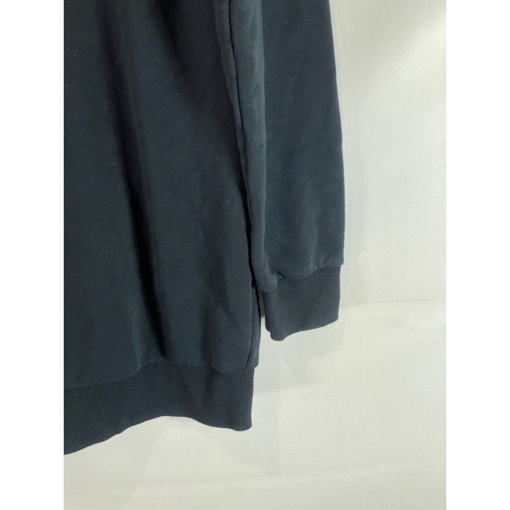PUMA Women's Black Fusion Elongated Hooded Zip-Up Sweater SZ L