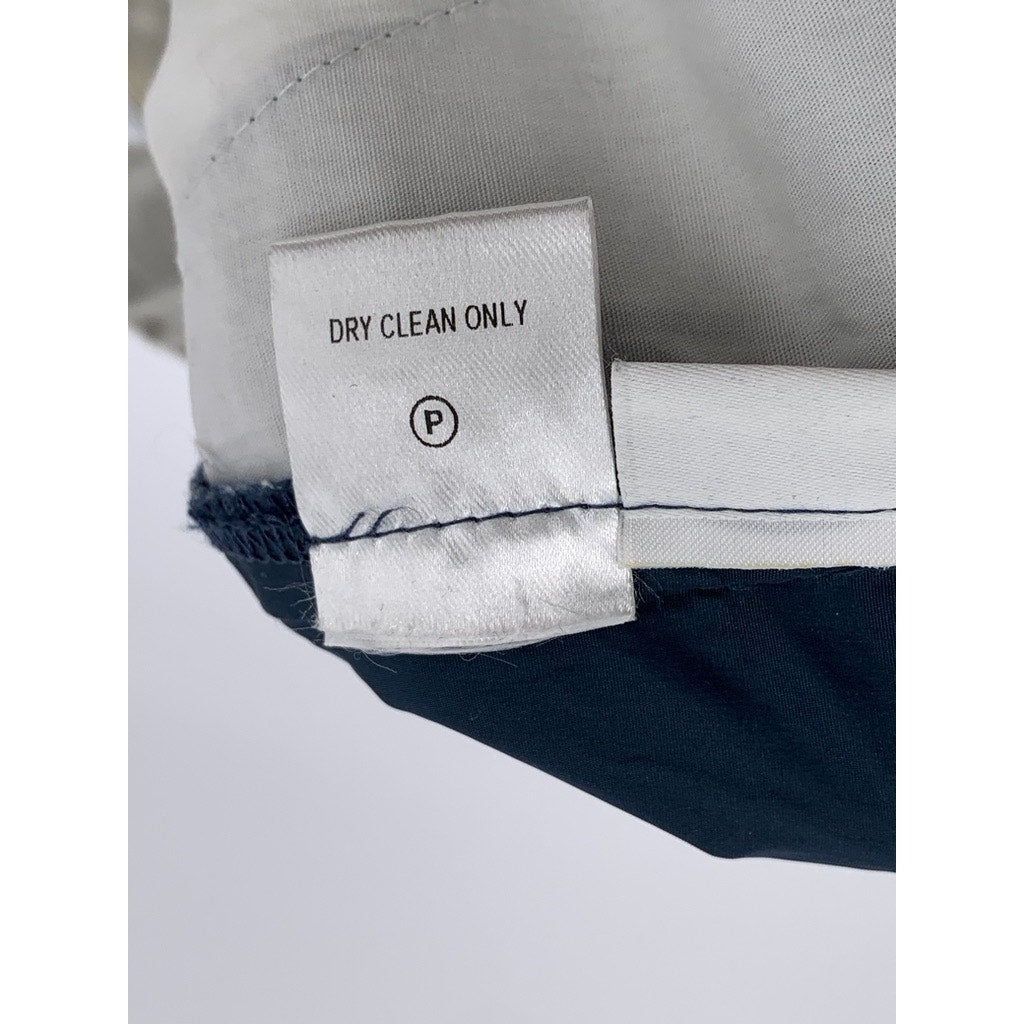 PATRIK ERVELL Men's Navy Solid Cuffed-Hem Deep Pleat Casual Shorts SZ 30