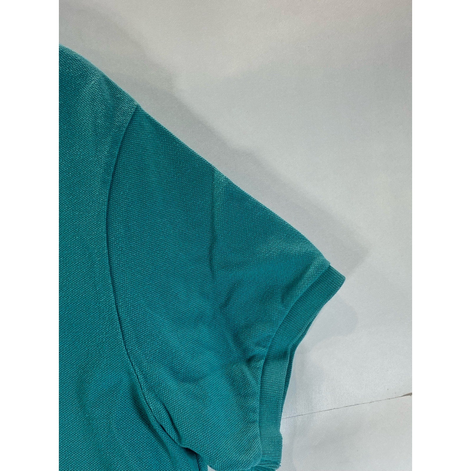 POLO BY RALPH LAUREN Men’s Teal Vintage Custom-Fit Short Sleeve Polo Shirt SZ L