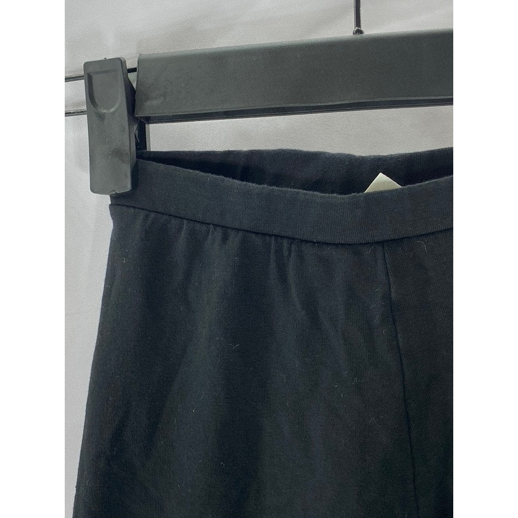 ZARA Girl's Black Solid Elastic Waist Pull-On Biker Shorts SZ 9