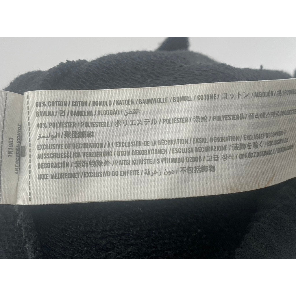 ABERCROMBIE & FITCH Men's Black Drawstring Zipper-Hem Pull-On Sweatpants SZ M