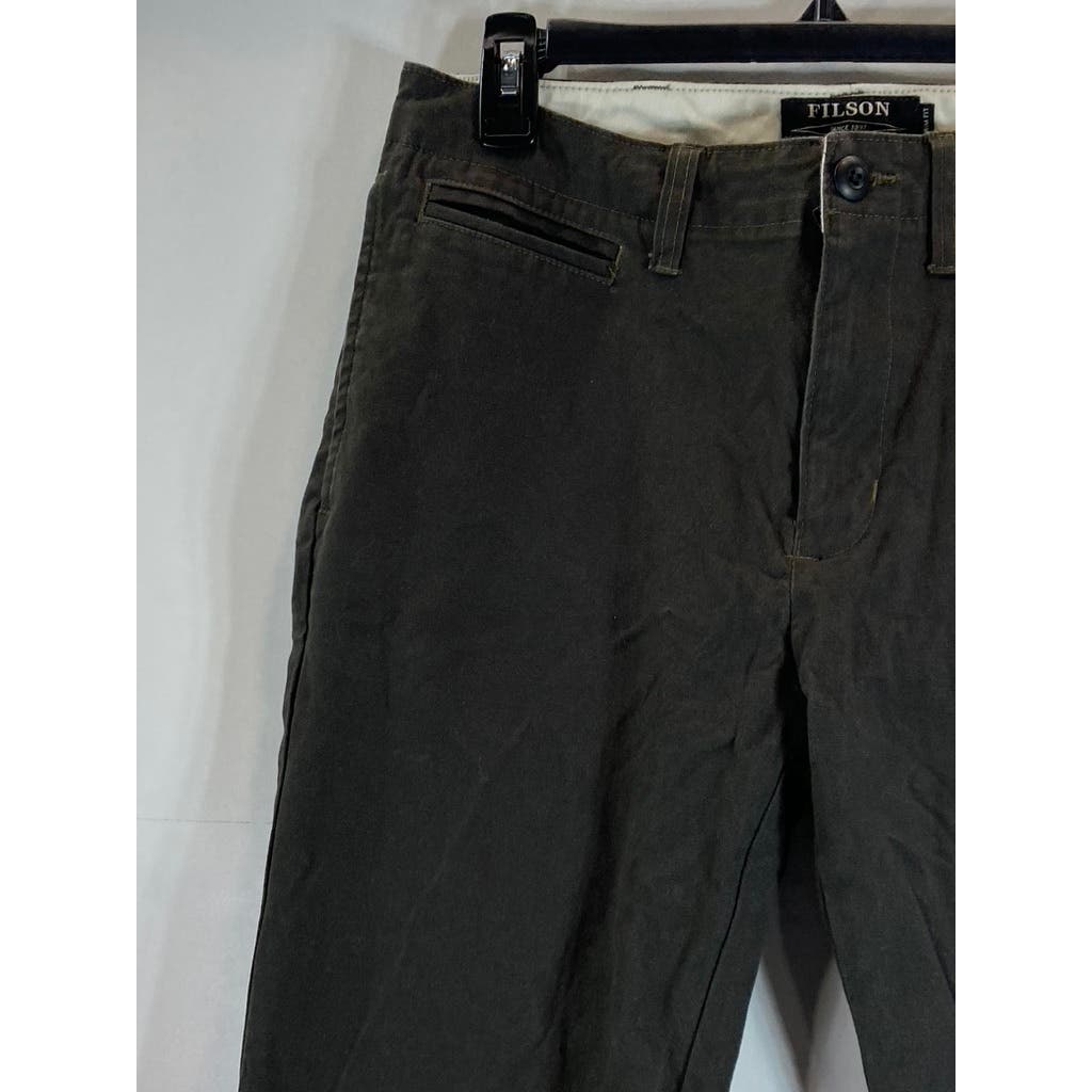 FILSON Men's Charcoal Trim-Fit Five-Pocket Chino Pants SZ 30X34