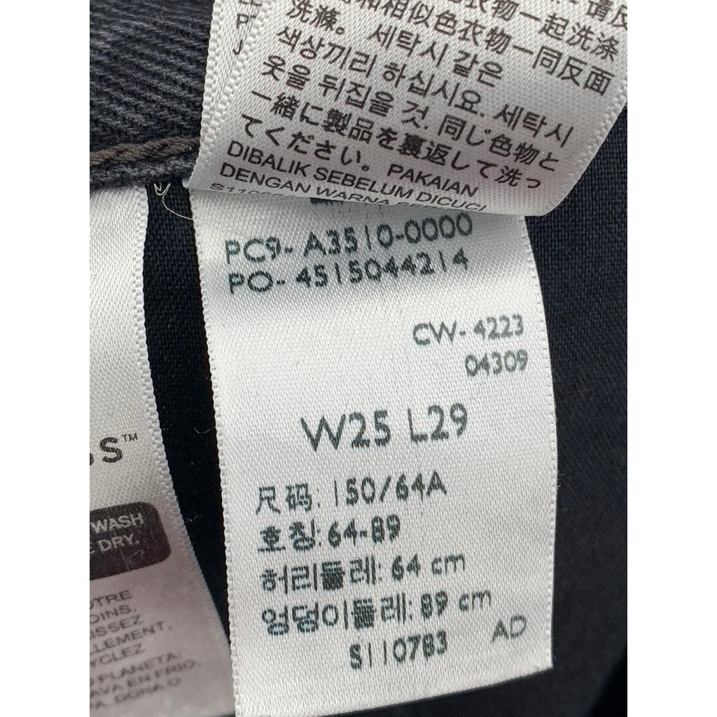 LEVI'S Women's Black Denim 94' Baggy Jeans SZ 25