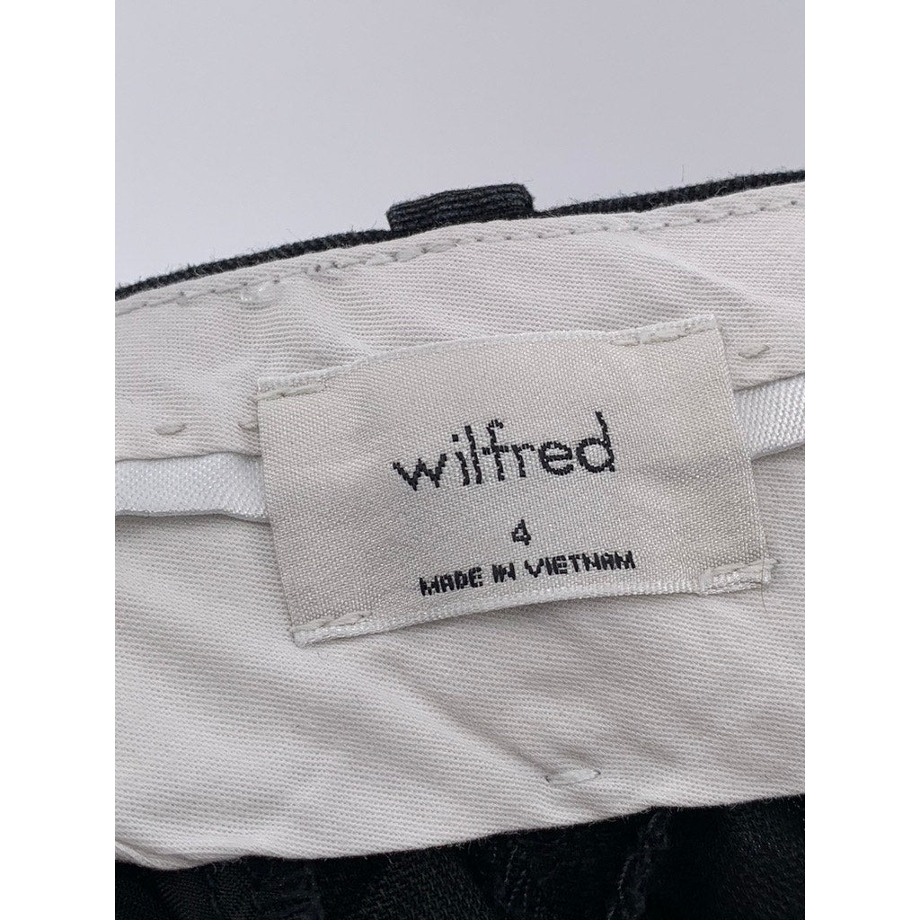 WILFRED Women’s Black Straight Shorts SZ 4