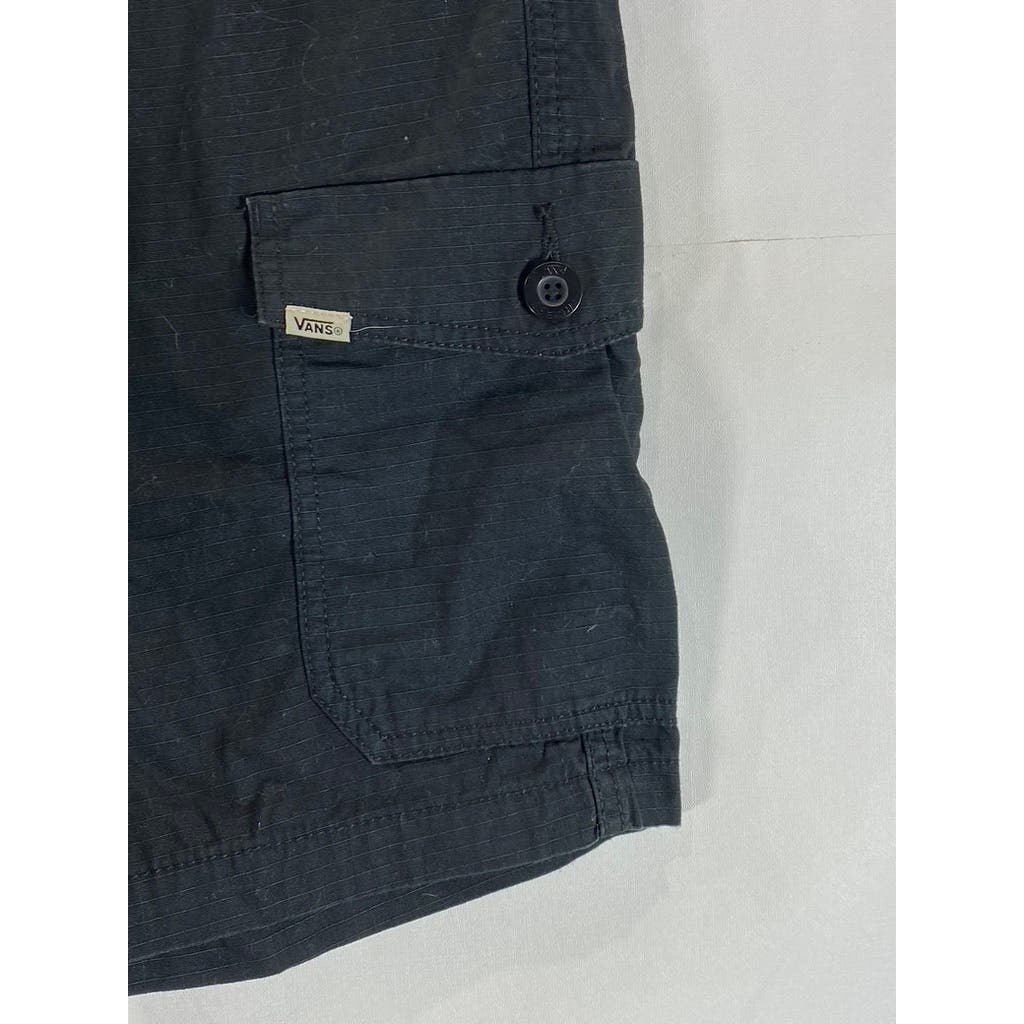 VANS Men's Solid Black Cargo Shorts SZ 28