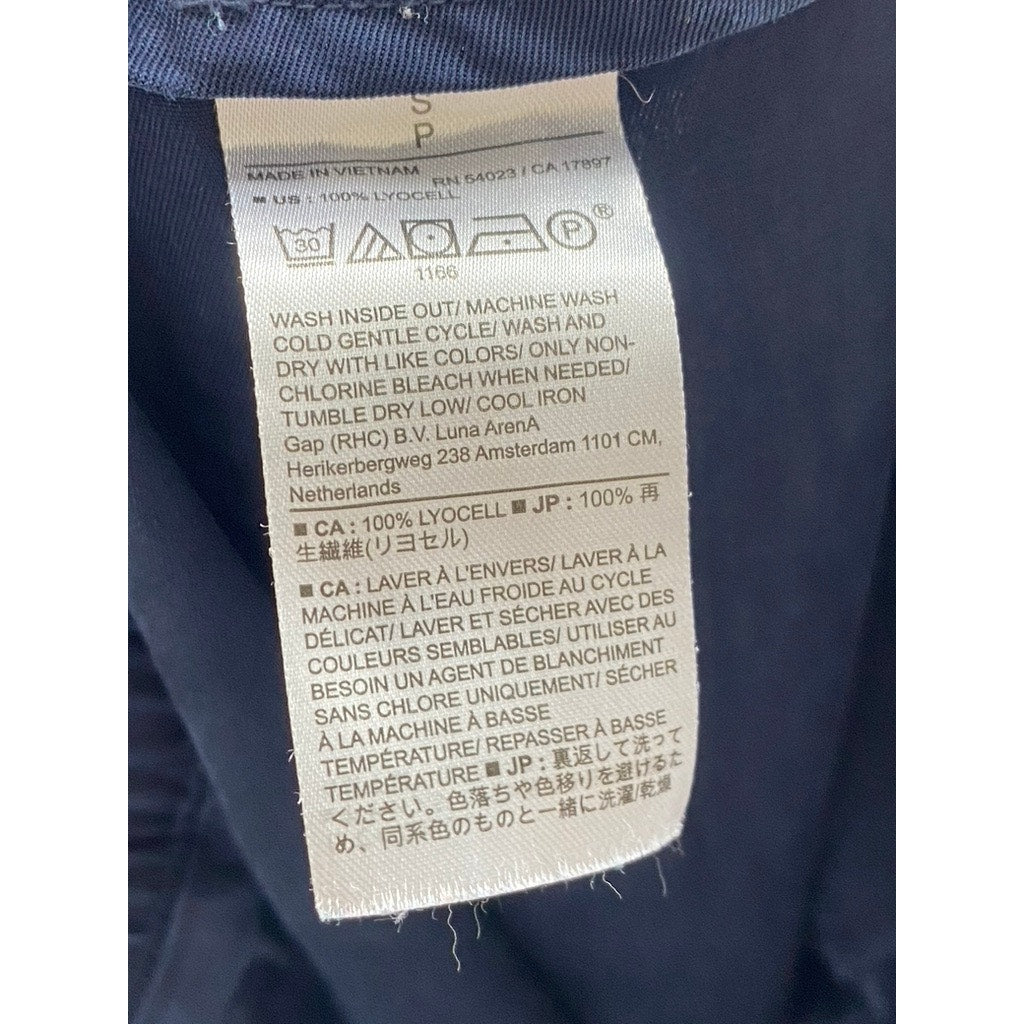 BANANA REPUBLIC Women's Navy Soft Cargo Pull-On Drawstring Pant SZ S