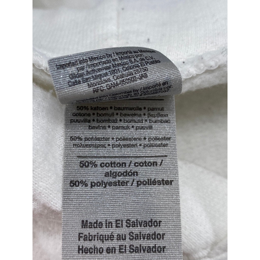 GILDAN Unisex Adult White Nickelodeon Character Box Long Sleeve Hoodie SZ L