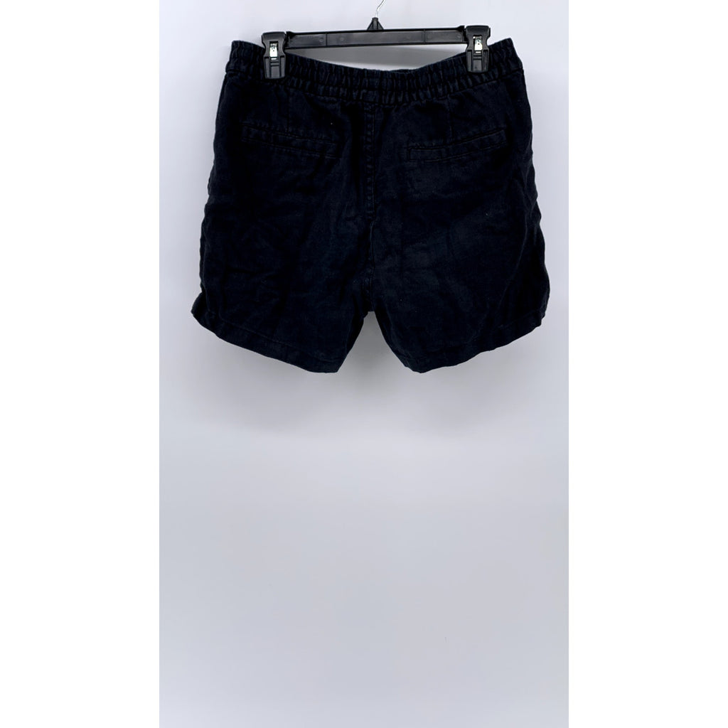 H&M Men's Black Linen Regular Fit Shorts SZ S