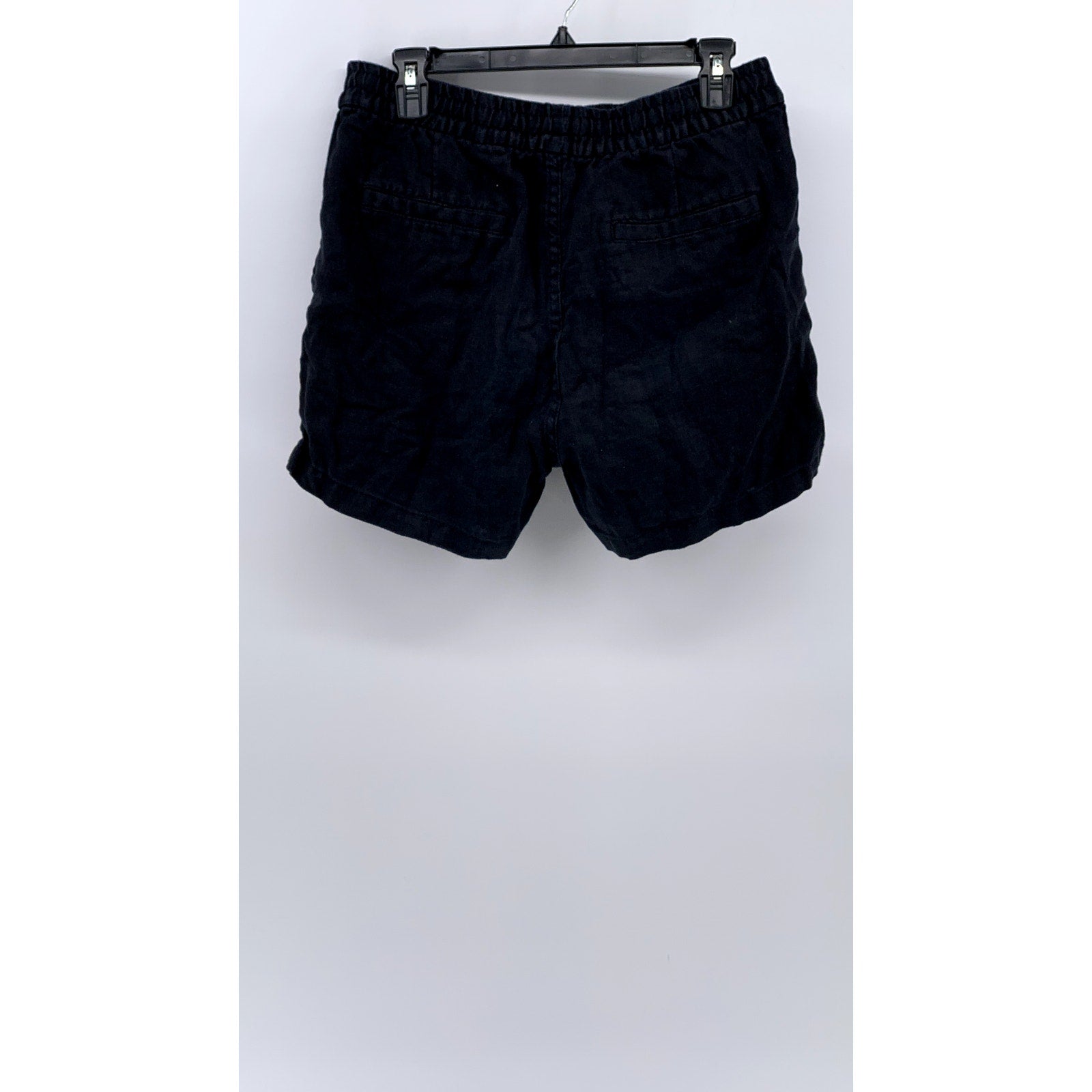 H&M Men's Black Linen Regular Fit Shorts SZ S