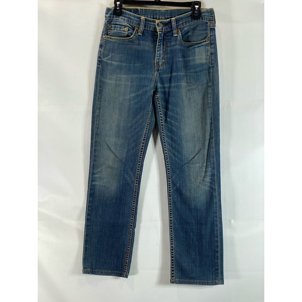 LEVI'S Men's Medium Wash Stretch 514 Straight Fit Five-Pocket Jeans SZ 30X30