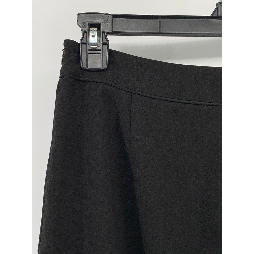 OAK+FORT Women's Black Cuffed Straight-Leg Pants SZ 2