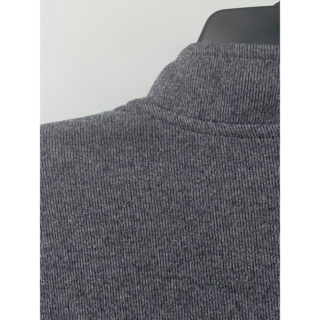 RHONE Men's Charcoal Gray Half-Zip Pullover Sweater SZ S