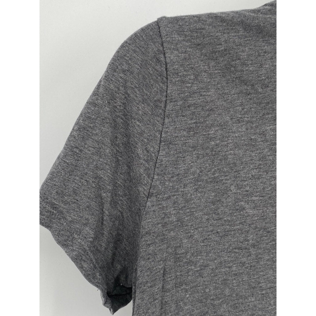EVERLANE Women's Dark Gray The Box Crewneck Short Sleeve Cotton Top SZ S