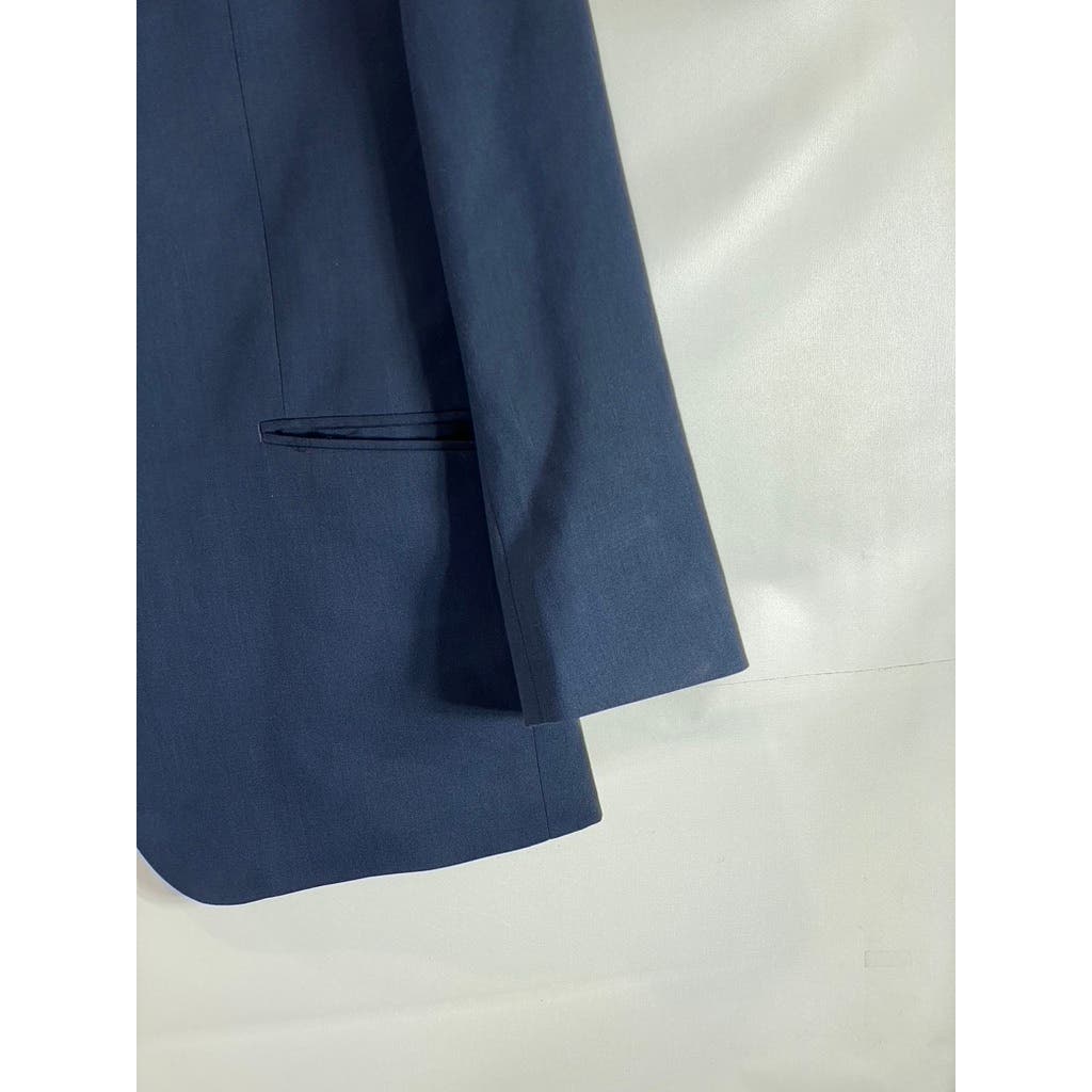 PERRY ELLIS PORTFOLIO Men's Blue Slim-Fit Two-Button Suit Jacket SZ 46R