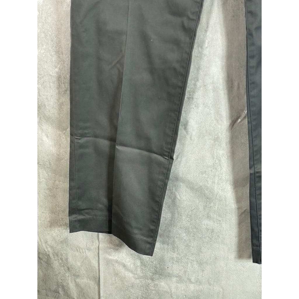 BONOBOS Men's Grey Friday Straight Leg Flat Front Dress Pants SZ 35X32