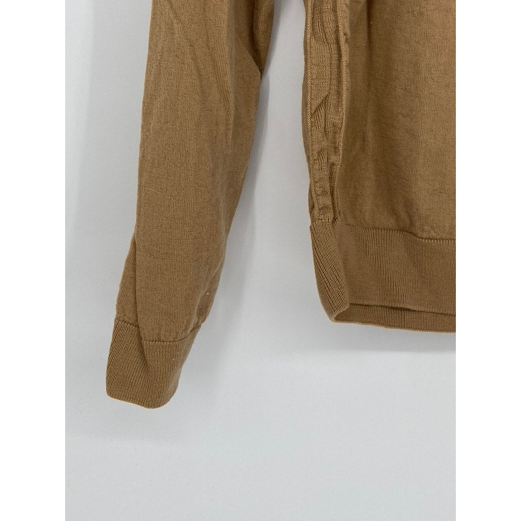 BOSS By Hugo Boss Men's Brown Knit Finest Italian Yarn Turtleneck Sweater SZ S