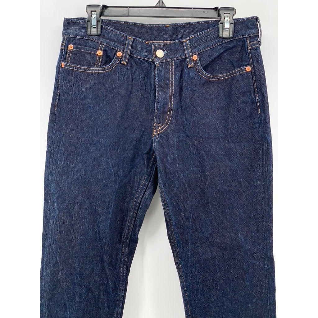 COS Women's Indigo Blue Regular-Fit Bootcut Leg Low-Rise Pipe Jeans SZ 28