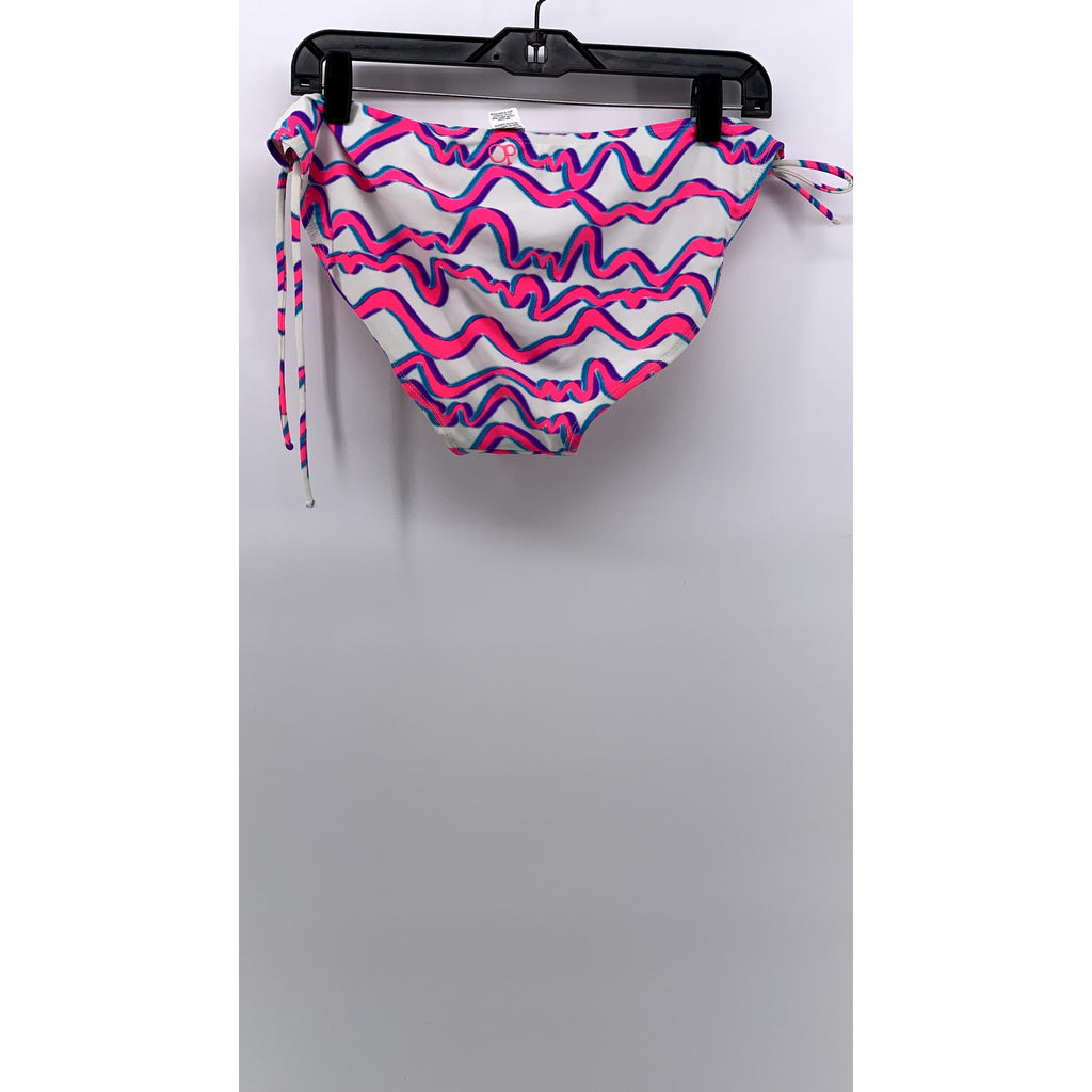 OP Ocean Pacific Women's Pink Retro Abstract Bikini Bottom SZ XL