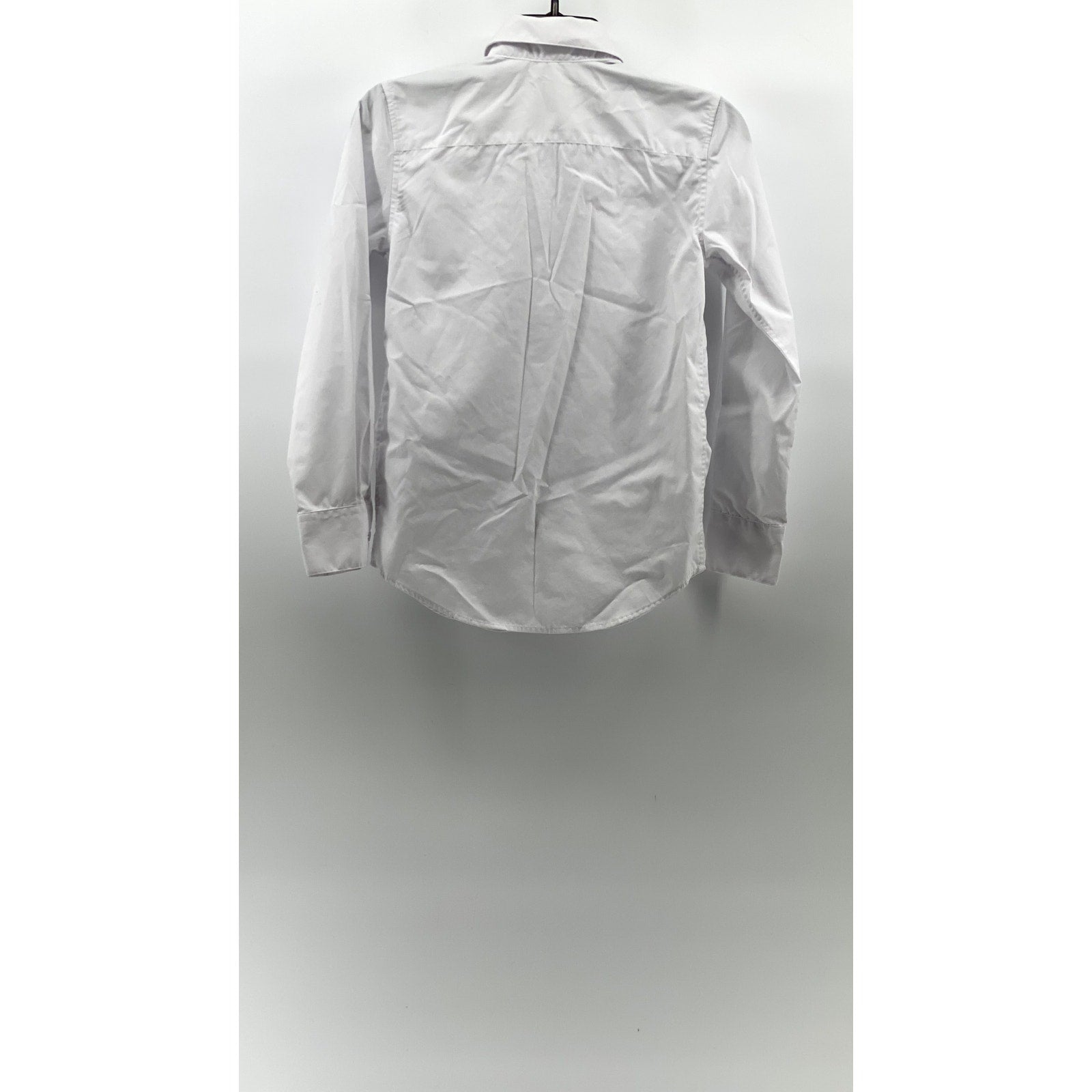 APPAMAN Boy's White Solid Button-Up Long Sleeve Shirt SZ 12