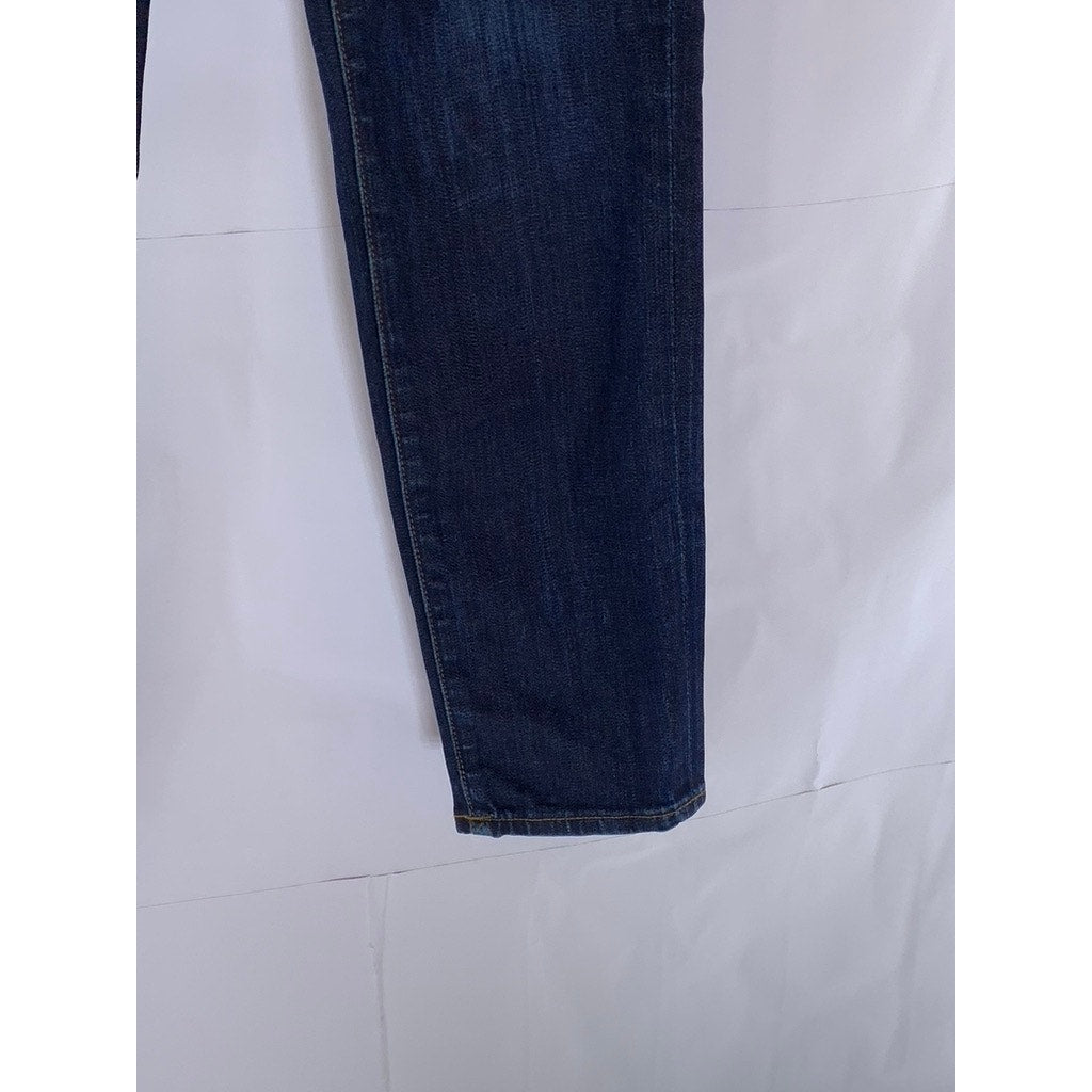 J. CREW Women's Dark Blue Denim Toothpick Skinny-Leg Five-Pocket Ankle Jean SZ27