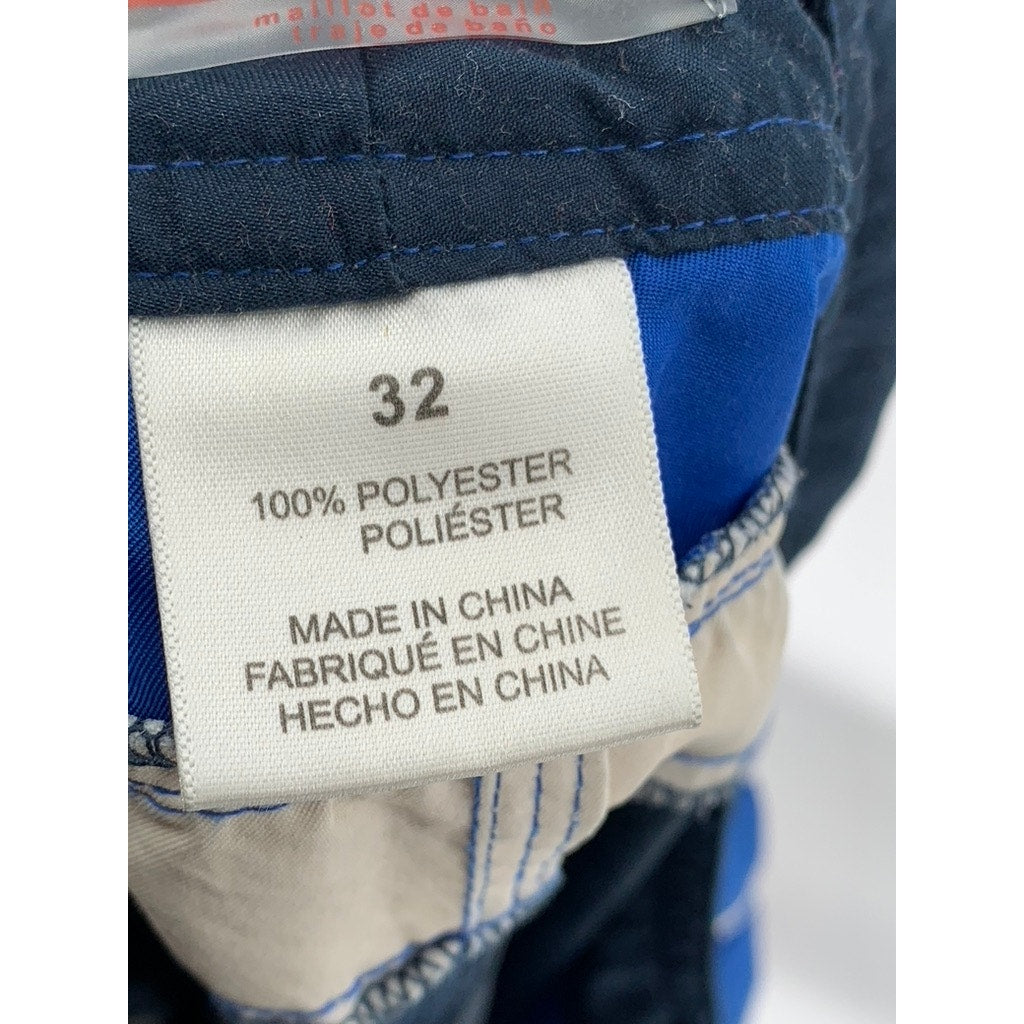 REPORT COLLECTION Men's Navy-Blue Pull-On Swim Board Shorts SZ 32