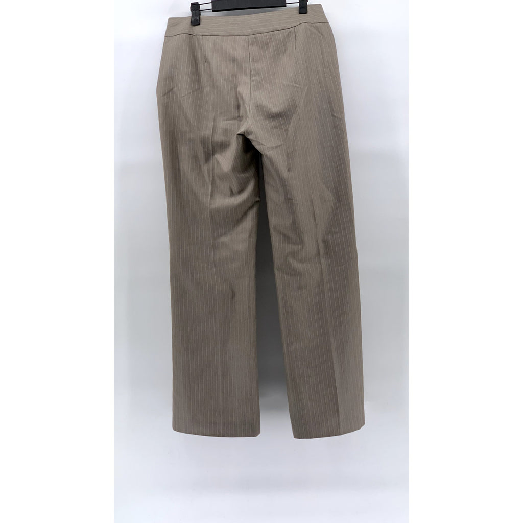 JONES NEW YORK Women’s Gray Pinstripe Straight-Leg Regular Fit Dress Pants SZ 8