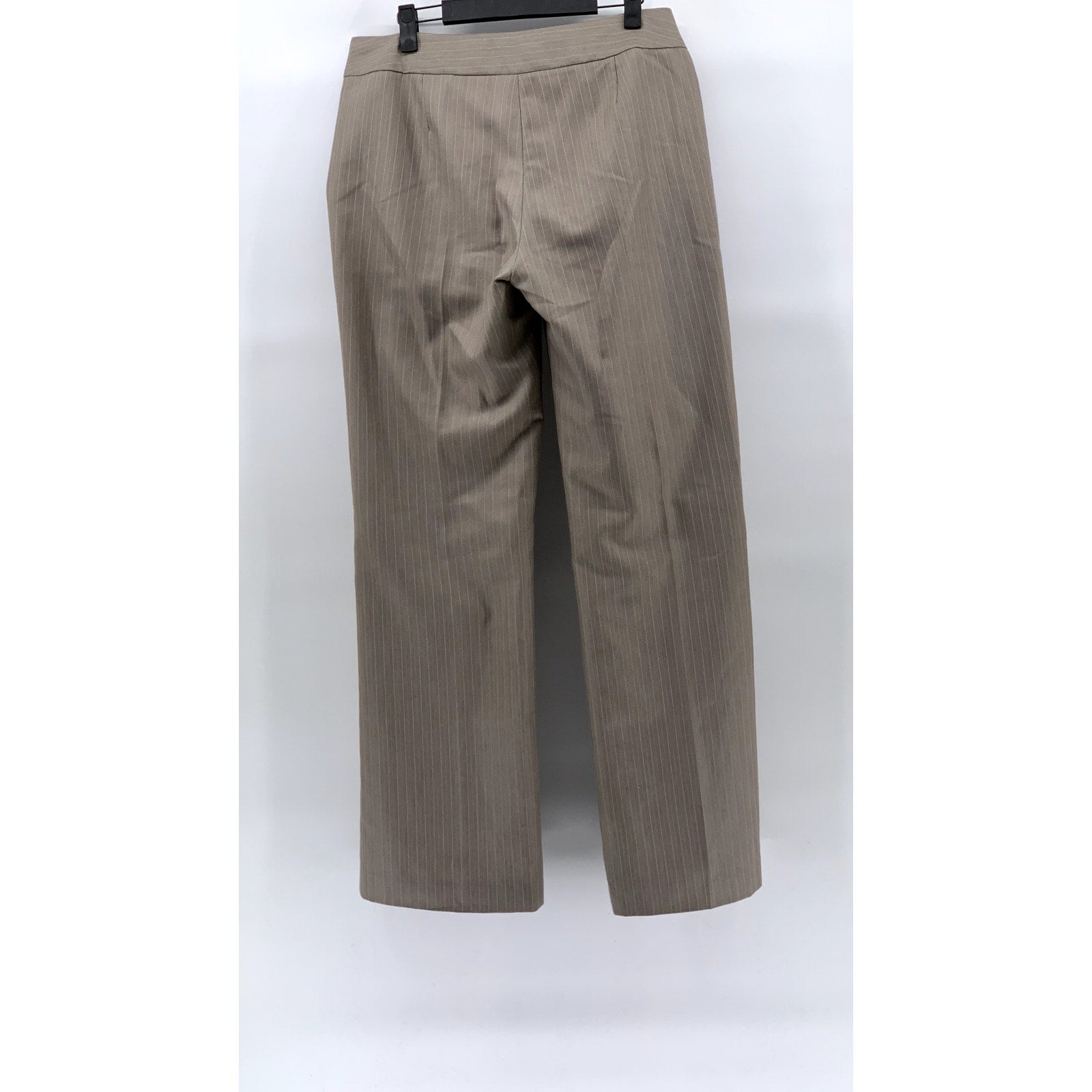 JONES NEW YORK Women’s Gray Pinstripe Straight-Leg Regular Fit Dress Pants SZ 8