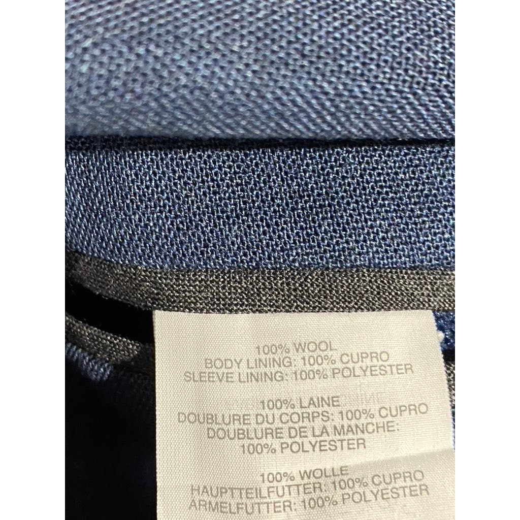 J.CREW Men's Navy Short Slim Ludlow Traveler Wool Two-Button Suit Jacket SZ 36S