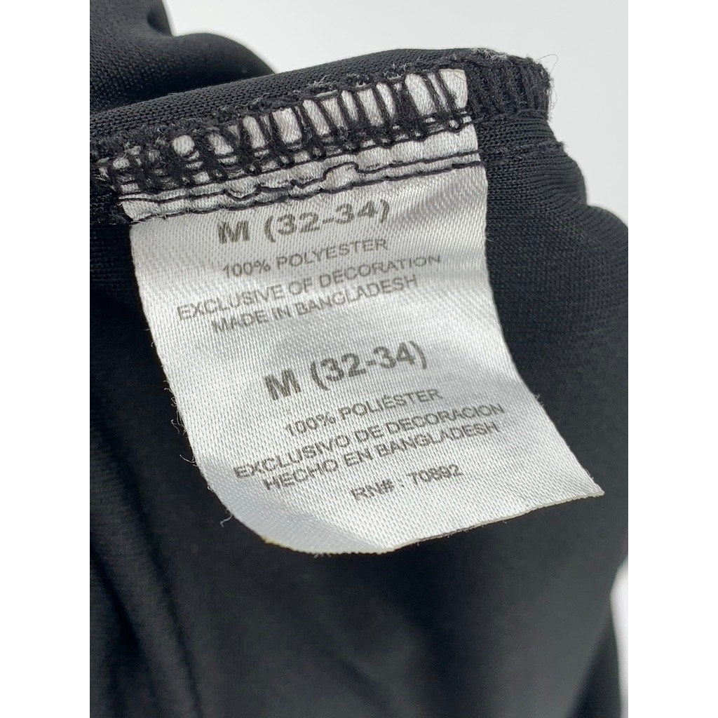 UNIPRO Men's Black Solid Elastic Waist Pull-On Mesh Basketball Shorts SZ M