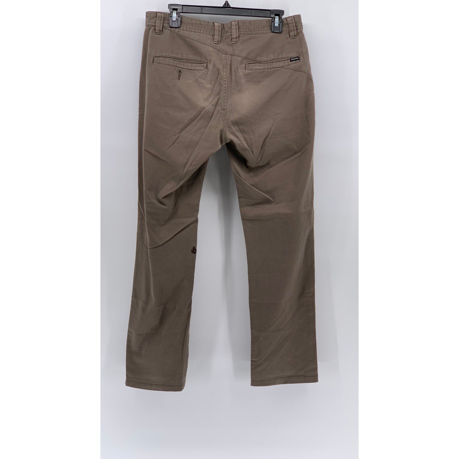 VOLCOM Men's Tan Solid Straight-Leg Modern Fit Chino Pants SZ 31