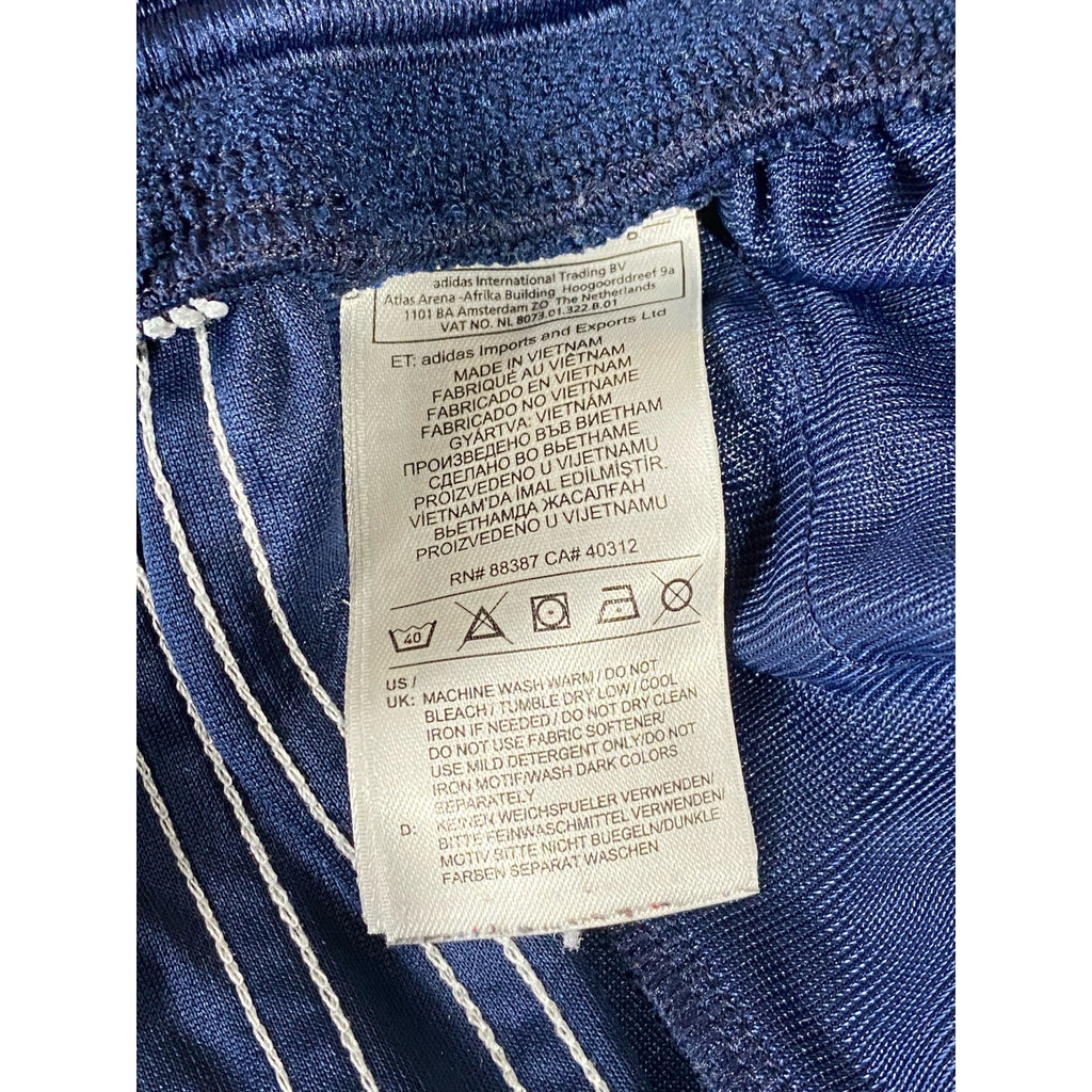 ADIDAS Men's Navy/White Climalite Three-Stripe Pull-On Active Shorts SZ L