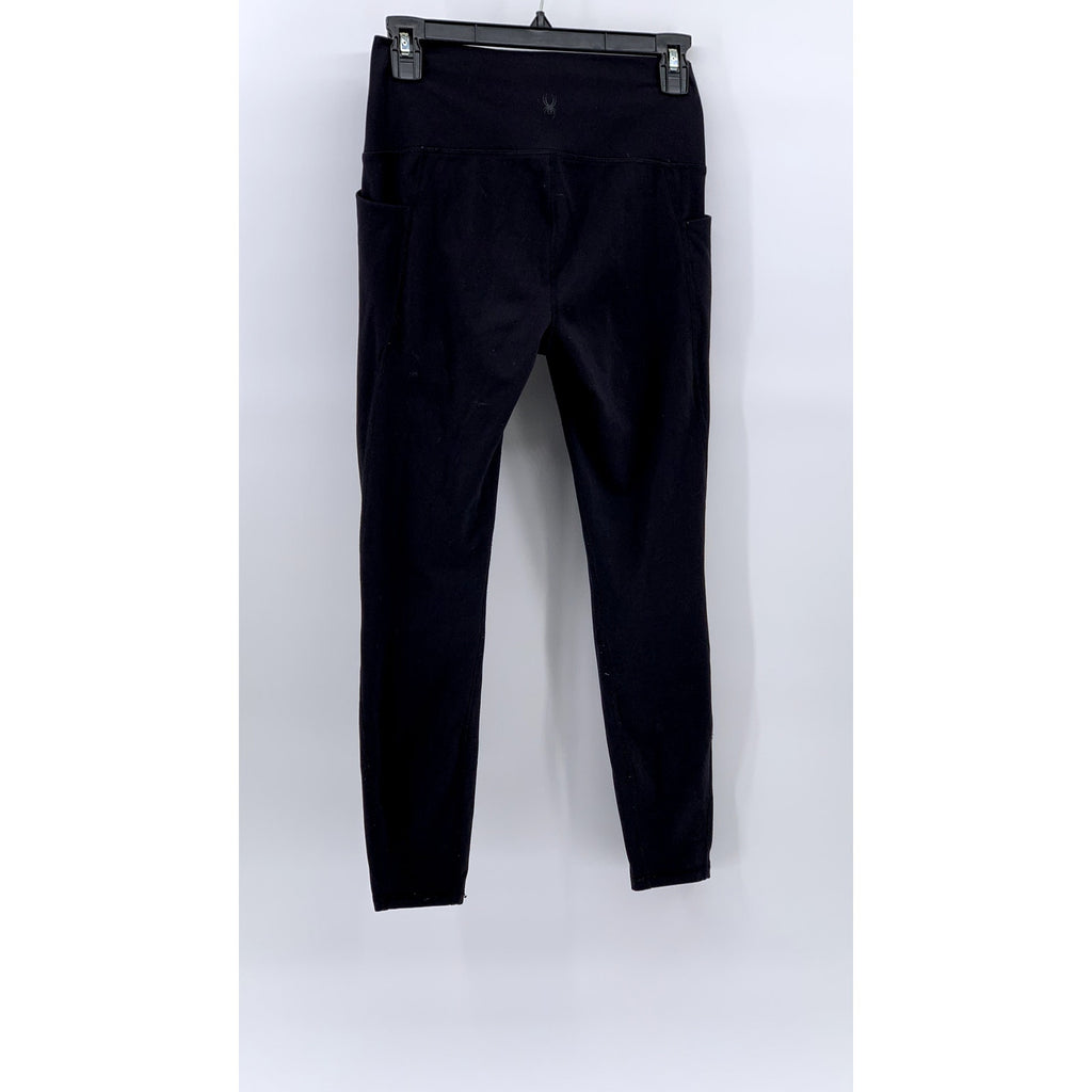 SPYDER Women's Black Solid Pull-On High-Rise Active Leggings SZ S
