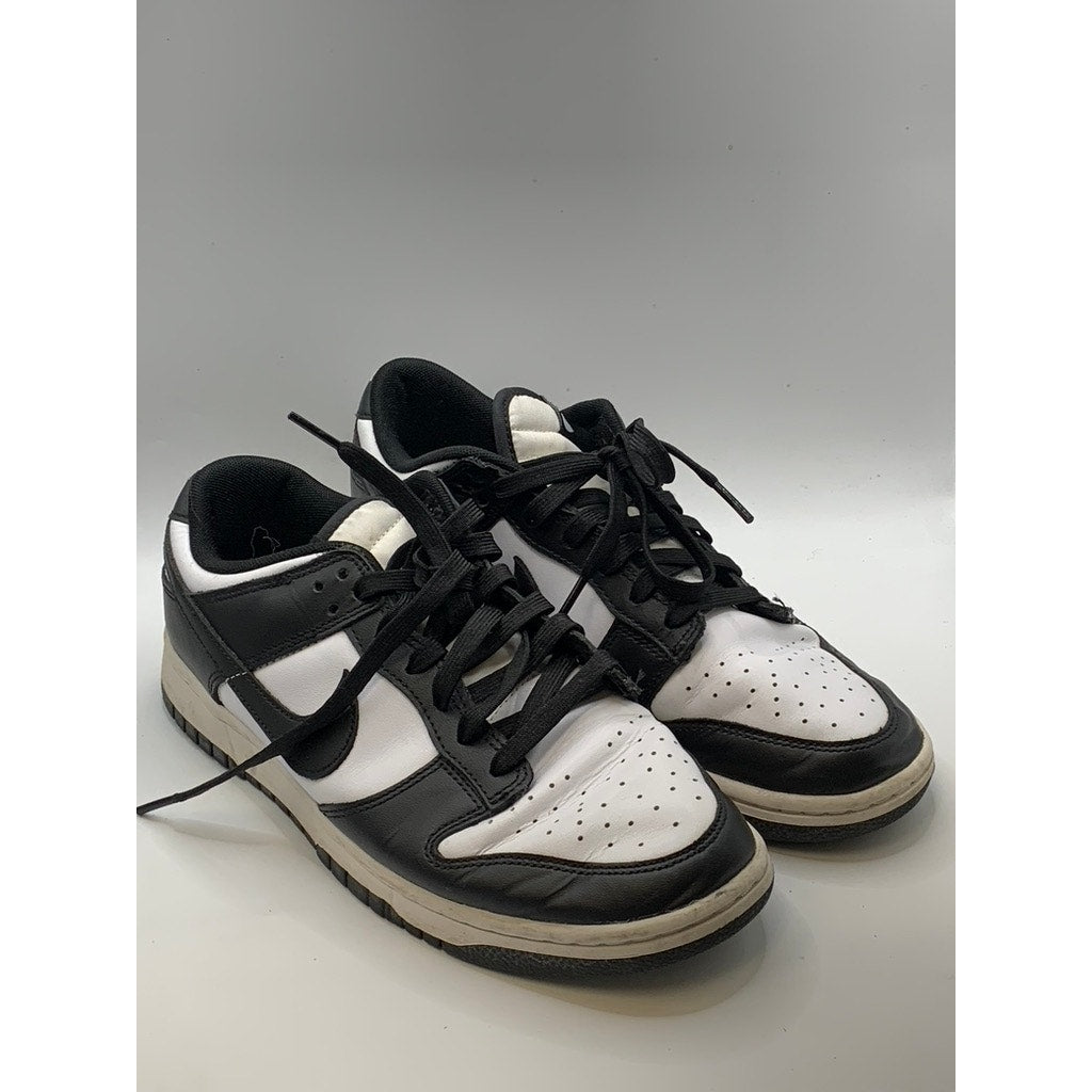 NIKE Men's Black-White Dunk Low-Top Sneakers SZ 9