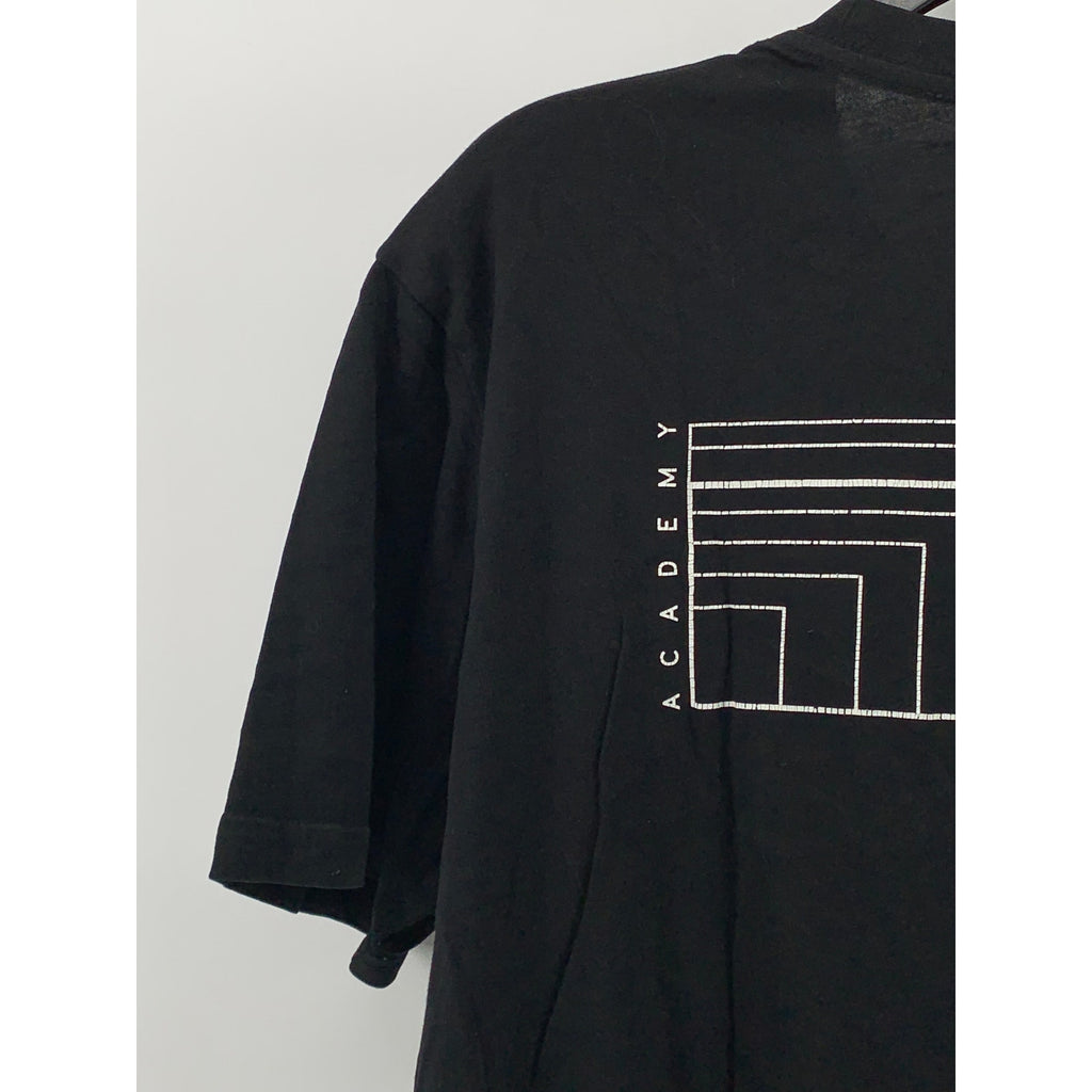 AS COLOUR Men's Black 16:9 Logo Crewneck Short Sleeve Casual T-Shirt SZ L