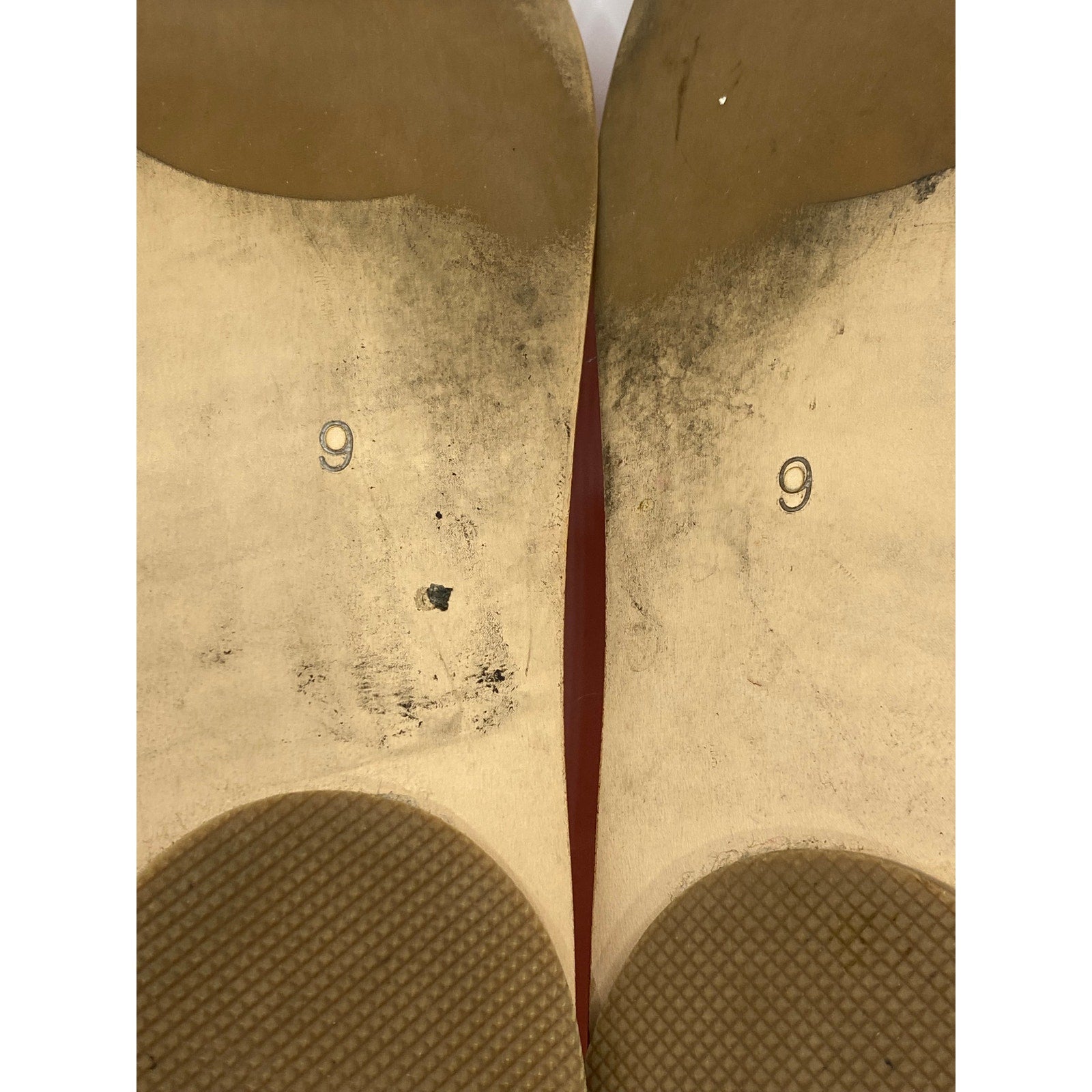 UNBRANDED Women's Red-Orange Jelly Fishnet Slip-On Flats SZ 9