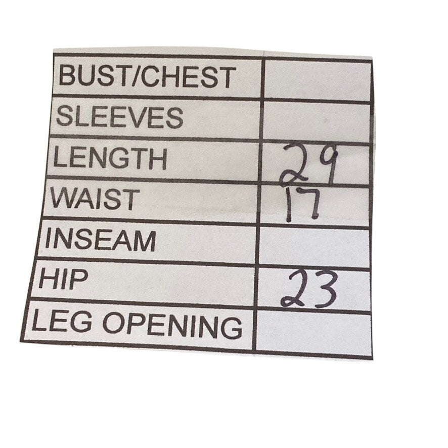 HENGSHENG JEANS Women's Army Green Star Print Military Style Straight Skirt SZ M